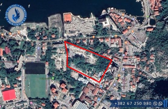 Land for sale on the coast of the Bay of Kotor